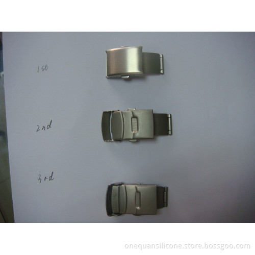 factory wholesale stainless steel buckles for bracelets with QR code